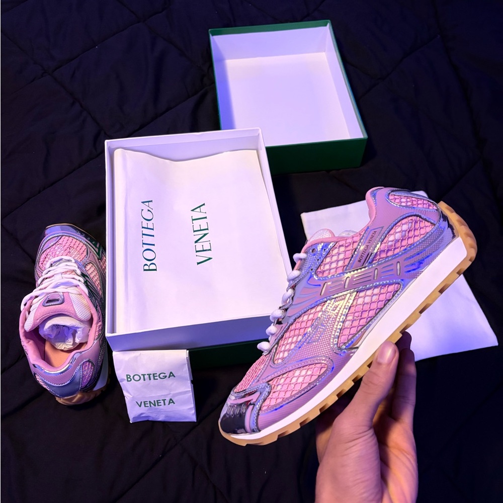 Bottega Veneta Pink Sneakers